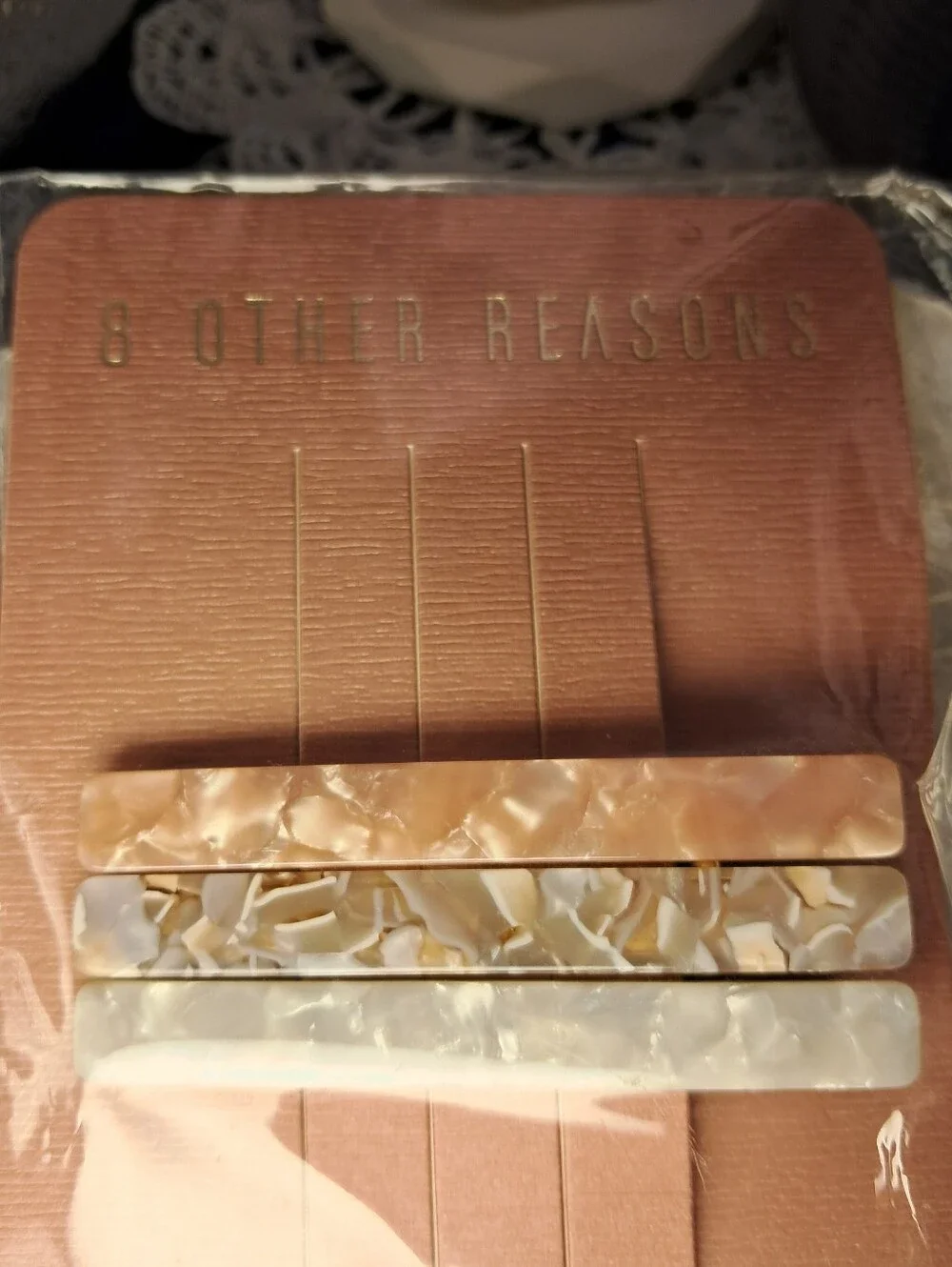8 Other Reasons Runway Clip Trio & Goldtone Hair Clips (NIP)